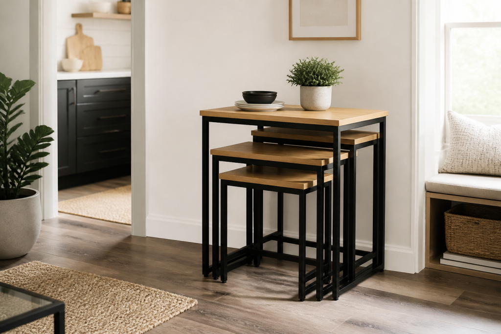 10 Space-Saving Nesting Table and Chair Sets Perfect for Small Apartments