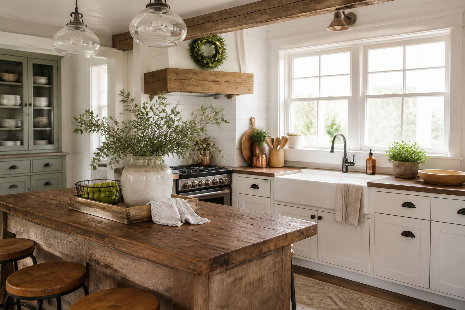 Farmhouse Kitchen Decor Ideas with Rustic Charm